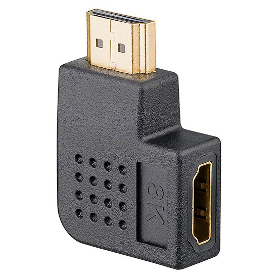 Câble HDMI Goobay Adaptateur HDMI Coudé 90° Horizontal - 8K@60 Hz - Autre vue