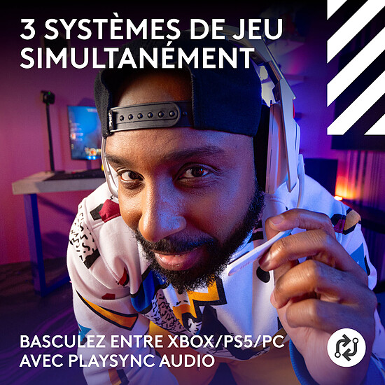 Casque micro Logitech G Astro A50 (Gen 5) - Blanc - Autre vue
