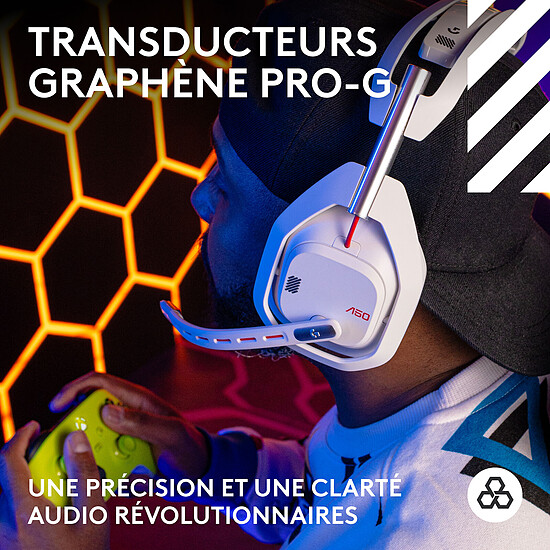 Casque micro Logitech G Astro A50 (Gen 5) - Blanc - Autre vue