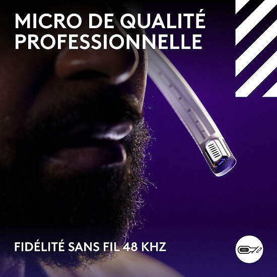 Casque micro Logitech G Astro A50 (Gen 5) - Blanc - Autre vue