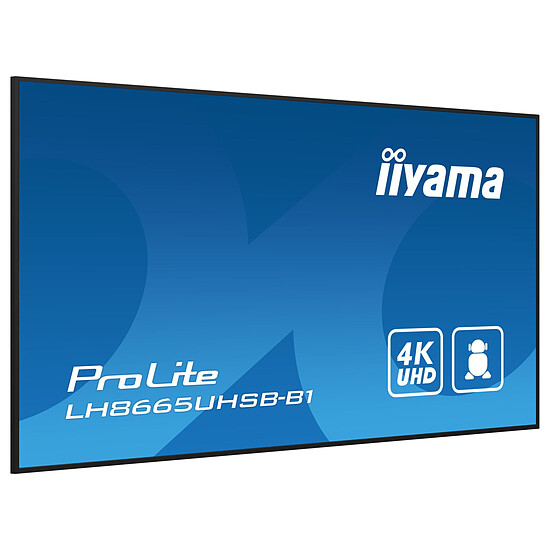 Écran dynamique iiyama 86" LED - ProLite LH8665UHSB-B1 - Ecran dynamique 4K UHD  - Autre vue