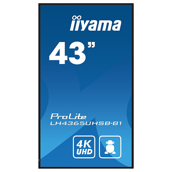 Écran dynamique iiyama 42.5" LED - ProLite LH4365UHSB-B1 - Ecran dynamique 4K UHD   - Autre vue