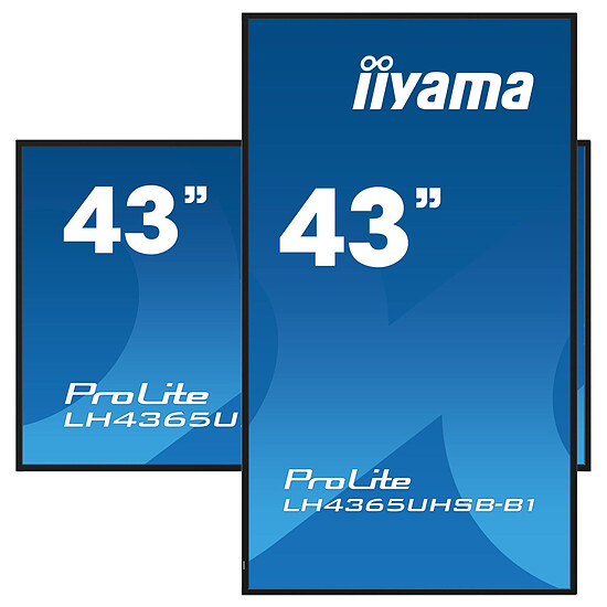 Écran dynamique iiyama 42.5" LED - ProLite LH4365UHSB-B1 - Ecran dynamique 4K UHD   - Autre vue
