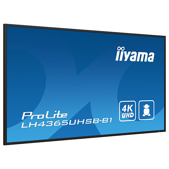 Écran dynamique iiyama 42.5" LED - ProLite LH4365UHSB-B1 - Ecran dynamique 4K UHD   - Autre vue