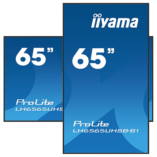 Écran dynamique iiyama 64.5" LED - ProLite LH6565UHSB-B1 - Ecran dynamique 4K UHD   - Autre vue