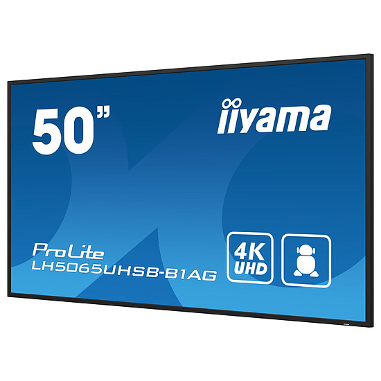 Écran dynamique iiyama 50" LED - ProLite LH5065UHSB-B1AG - Ecran dynamique 4K UHD - Autre vue