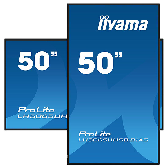 Écran dynamique iiyama 50" LED - ProLite LH5065UHSB-B1AG - Ecran dynamique 4K UHD - Autre vue