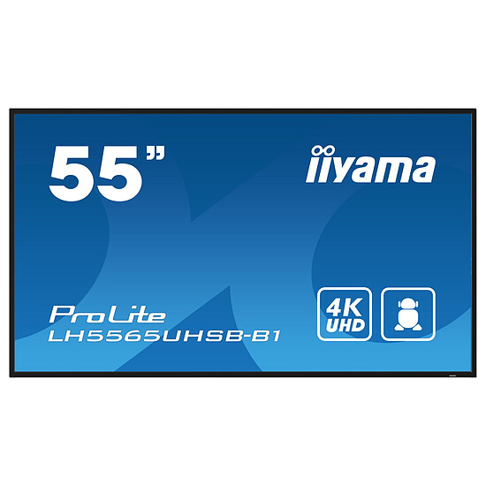 Écran dynamique iiyama 55" LED - ProLite LH5565UHSB-B1 - Ecran dynamique 4K UHD  - Autre vue