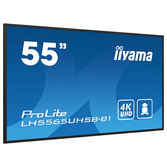 Écran dynamique iiyama 55" LED - ProLite LH5565UHSB-B1 - Ecran dynamique 4K UHD  - Autre vue