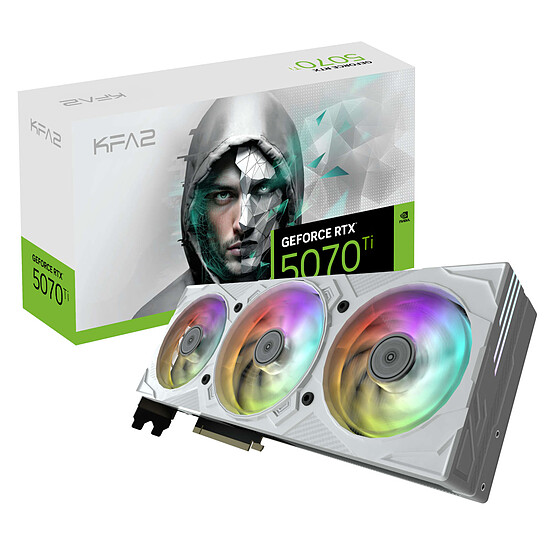 Carte graphique KFA2 GeForce RTX 5070 Ti EX Gamer 1-Click OC WHITE