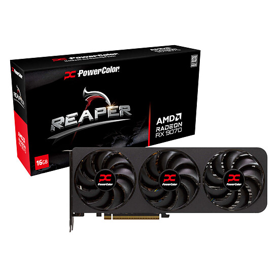 Carte graphique PowerColor Reaper AMD Radeon RX 9070 16GB GDDR6