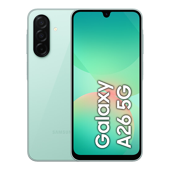 Smartphone Samsung Galaxy A26 5G (Vert d'eau) - 128 Go - 6 Go