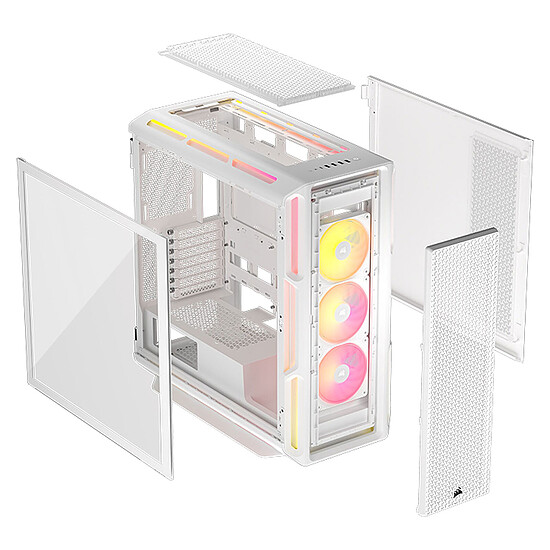 Boîtier PC Corsair iCUE 5000T LX RGB - Blanc - Autre vue
