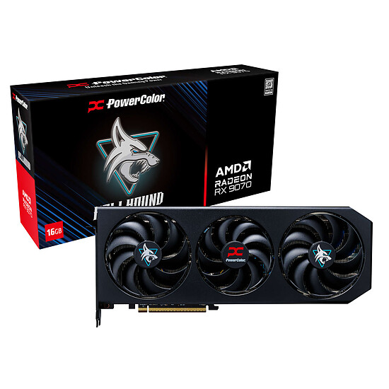 Carte graphique PowerColor Hellhound AMD Radeon RX 9070 16GB GDDR6
