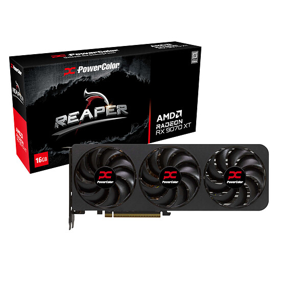 Carte graphique PowerColor Reaper AMD Radeon RX 9070 XT 16GB GDDR6 - Autre vue