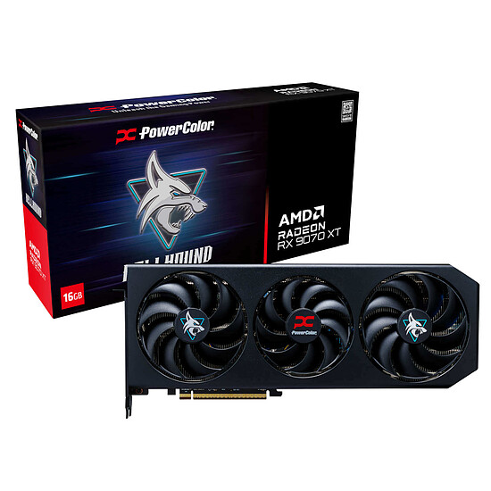 Carte graphique PowerColor Hellhound AMD Radeon RX 9070 XT 16GB GDDR6