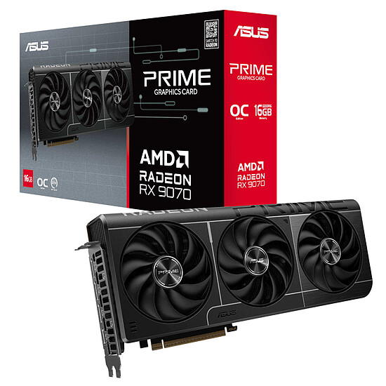 Carte graphique Asus Prime Radeon RX 9070 OC Edition 16GB GDDR6