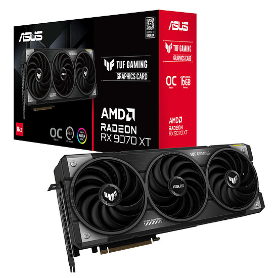 Carte graphique Asus TUF Gaming Radeon RX 9070 XT OC Edition 16GB GDDR6 - Autre vue