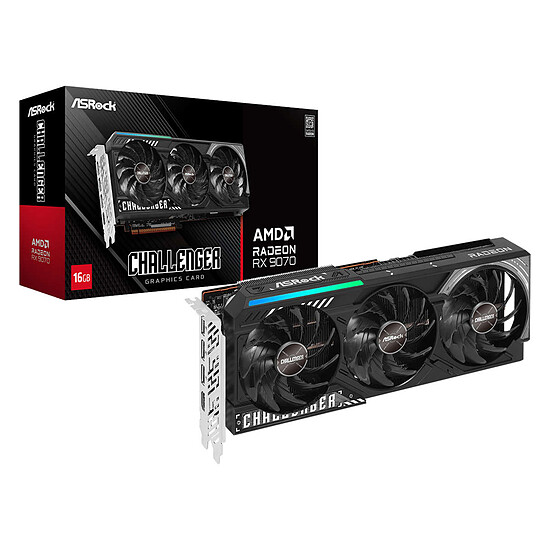 Carte graphique ASRock AMD Radeon RX 9070 Challenger 16GB - Autre vue
