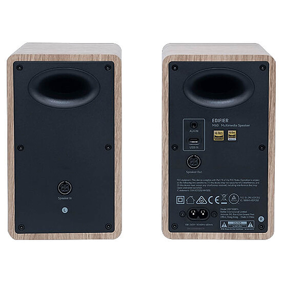 Enceintes PC Edifier M60 - Bois - Autre vue