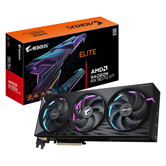 Carte graphique Gigabyte AORUS Radeon RX 9070 XT ELITE 16G  - Autre vue