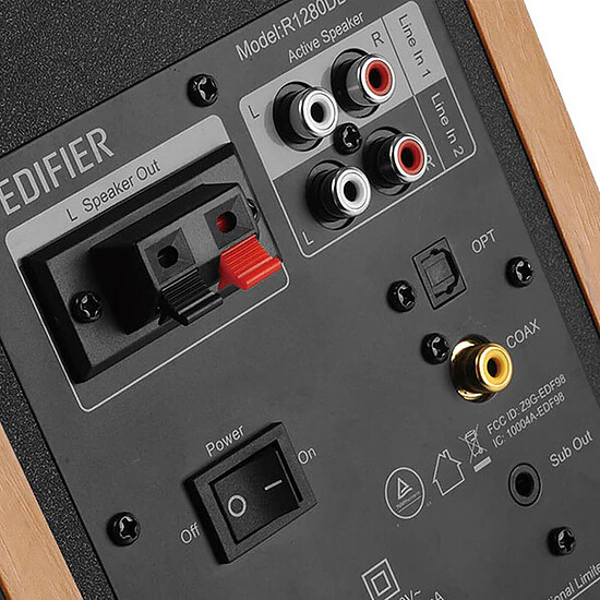 Enceintes PC Edifier R1280DBs - Bois - Autre vue