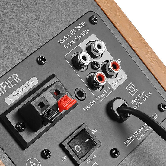 Enceintes PC Edifier R1280Ts - Bois - Autre vue