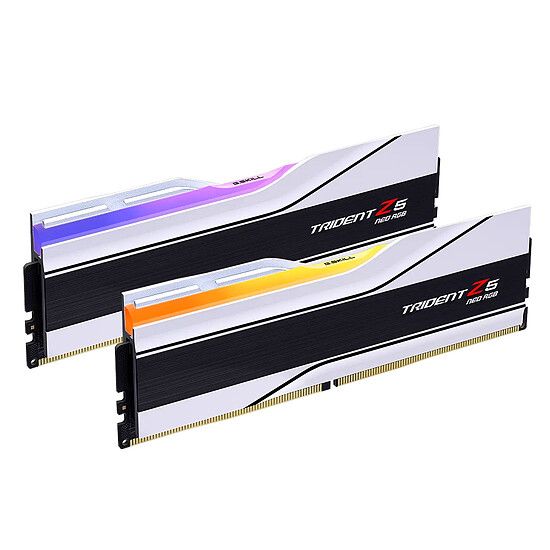 Mémoire RAM G.Skill Trident Z5 Neo RGB White - 2 x 32 Go (64 Go) - DDR5 6000 MHz - CL28 - Autre vue