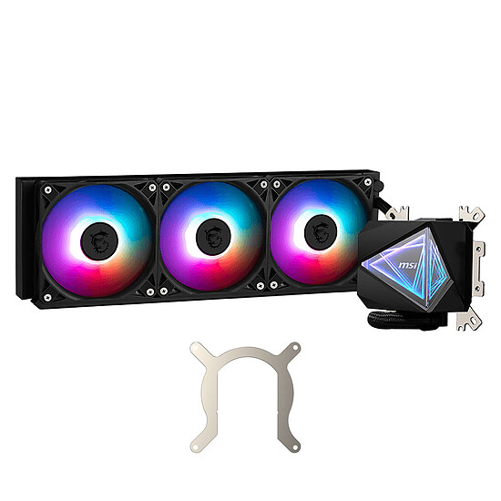 Watercooling AIO MSI MAG CORELIQUID I360 - Noir + Offset Kit LGA1851 - Autre vue