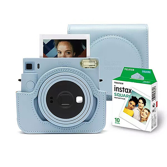 Appareil photo compact ou bridge Fujifilm Instax SQUARE SQ1 Bleu - Pack Evasion