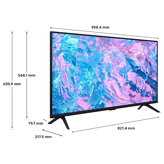 TV SAMSUNG Crystal TU43CU7025KXXC - TV 4K UHD HDR - 108 cm - Autre vue