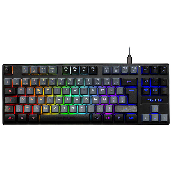 Clavier PC The G-Lab Keyz Caesium TKL - Gris/Noir - Autre vue