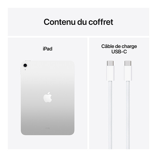 Tablette reconditionnée Apple iPad Wi-Fi 11" 2025 - 128 Go - Argent (11 ème génération) · Reconditionné - Autre vue
