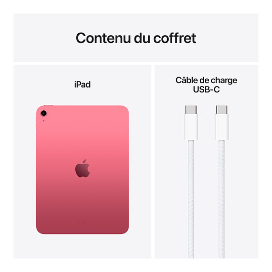 Tablette Apple iPad Wi-Fi 11" 2025 - 128 Go - Rose (11 ème génération) - Autre vue
