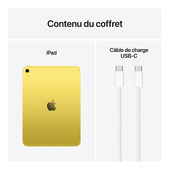 Tablette reconditionnée Apple iPad Wi-Fi + Cellular 11" 2025 - 128 Go - Jaune (11 ème génération) · Reconditionné - Autre vue