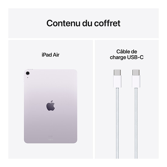 Tablette reconditionnée Apple iPad Air M3 Wi-Fi 11" 2025 - 128 Go - Mauve · Reconditionné - Autre vue