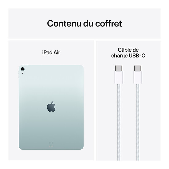 Tablette reconditionnée Apple iPad Air M3 Wi-Fi 13" 2025 - 128 Go - Bleu · Reconditionné - Autre vue