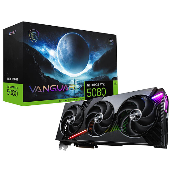 Carte graphique MSI GeForce RTX 5080 16G VANGUARD SOC