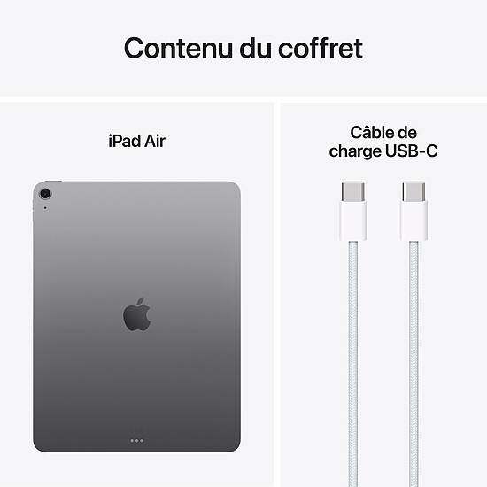 Tablette reconditionnée Apple iPad Air M3 Wi-Fi 13" 2025 - 128 Go - Gris sidéral · Reconditionné - Autre vue