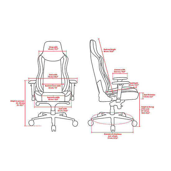 Fauteuil gamer Arozzi Vernazza Supersoft - Rose - Autre vue
