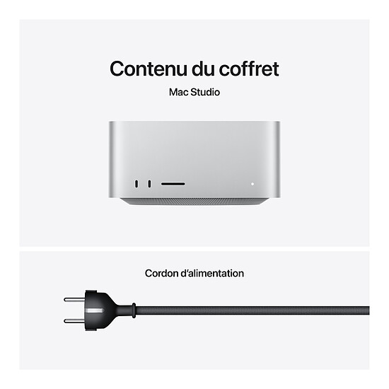 Mac et iMac Apple Mac Studio M4 Max SSD 2 To / Ram 64 Go - GPU 40 coeurs (MU963FN/A-CPU16/GPU40-64GB-2TB) - Autre vue