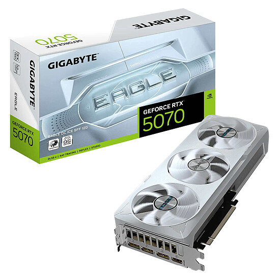 Carte graphique Gigabyte GeForce RTX 5070 EAGLE OC ICE SFF 12G - Autre vue