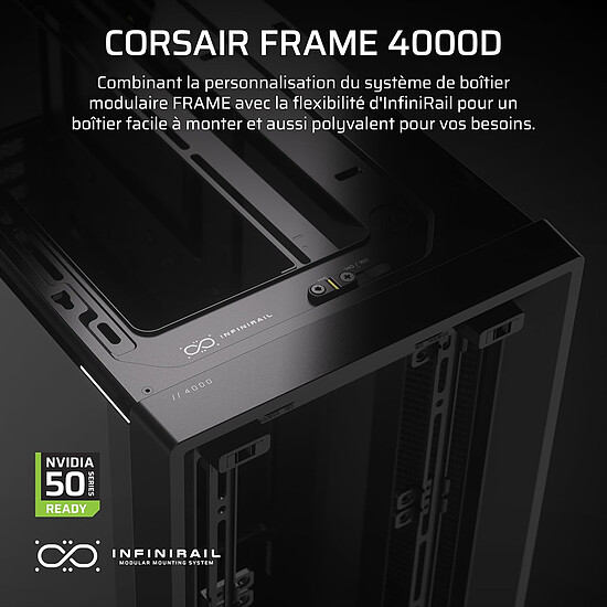 Boîtier PC Corsair FRAME 4000D - Noir - Autre vue