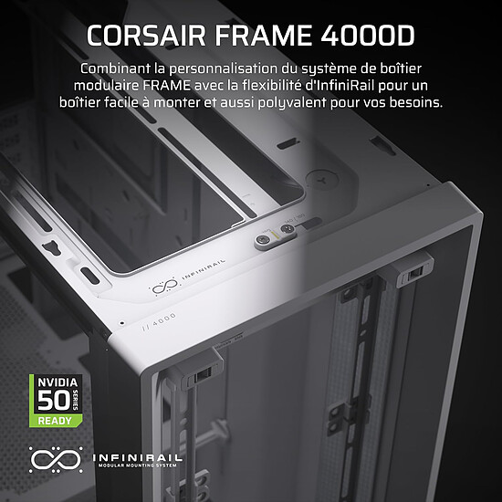 Boîtier PC Corsair FRAME 4000D - Blanc - Autre vue
