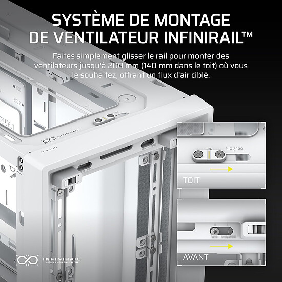Boîtier PC Corsair FRAME 4000D - Blanc - Autre vue