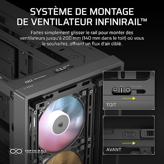 Boîtier PC Corsair FRAME 4000D RS ARGB - Noir - Autre vue