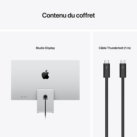 Écran PC Apple 27" LED - Studio Display - Verre standard - Support à inclinaison et hauteur réglables - Autre vue