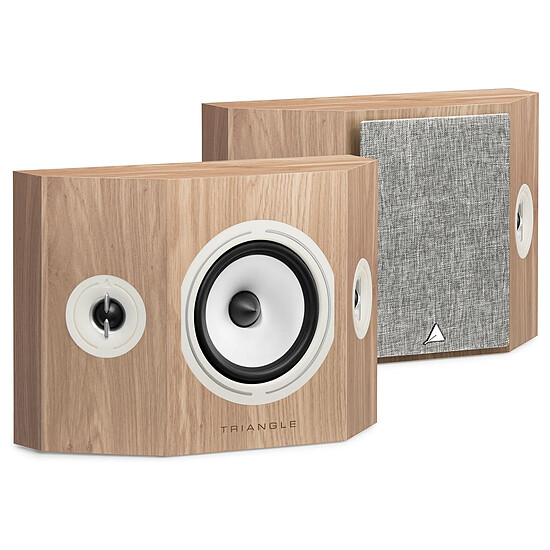 Enceintes HiFi / Home-Cinéma Triangle Borea BRS1 (la paire) - Chêne clair  - Autre vue