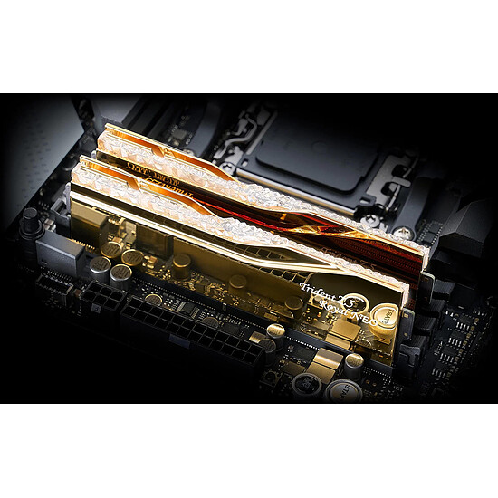 Mémoire RAM G.Skill Trident Z5 Royal Neo Or - 2 x 16 Go (32 Go) - DDR5 6400 MHz - CL30 - Autre vue