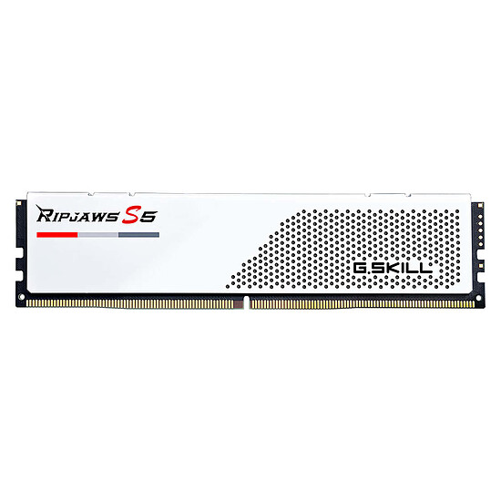 Mémoire RAM G.Skill Ripjaws S5 White - 2 x 32 Go (64 Go) - DDR5 6000 MHz - CL28 - Autre vue